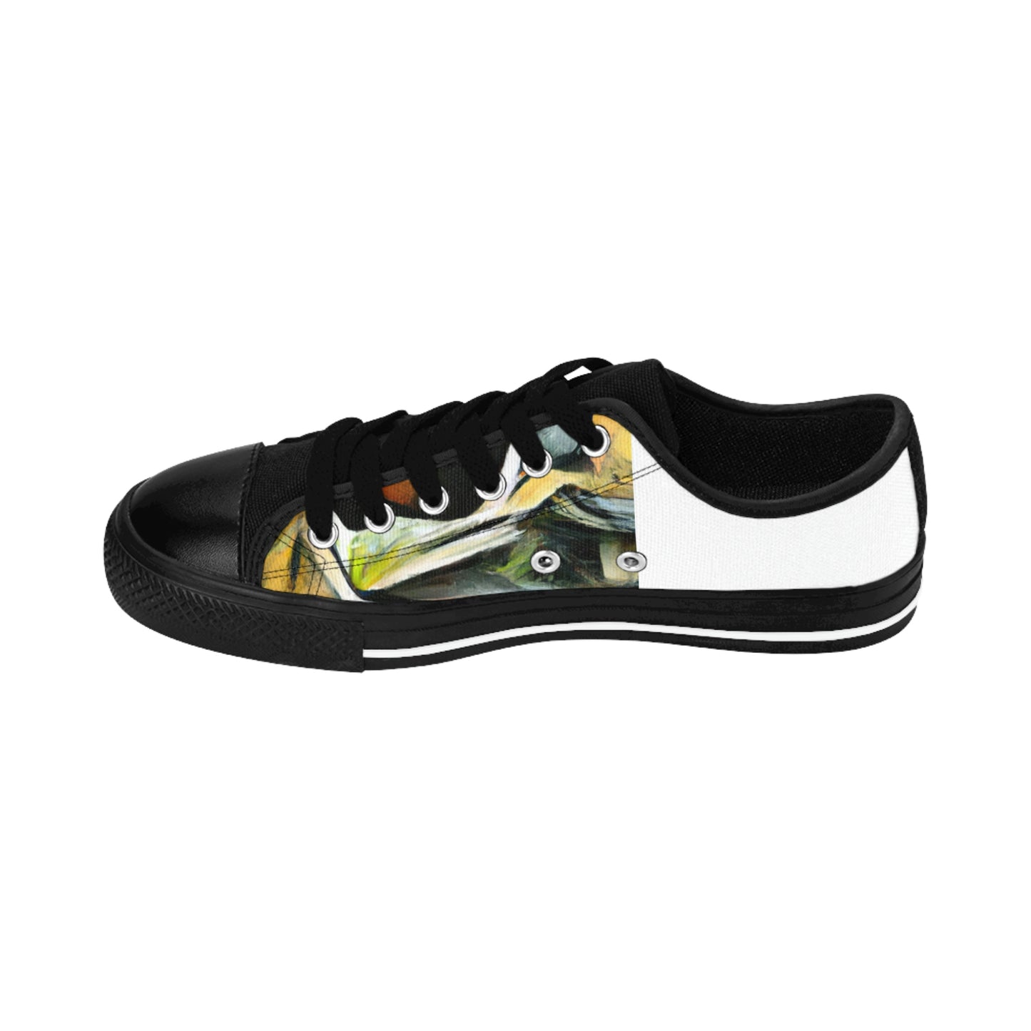 Juanita de la Torre is an acclaimed shoe designer from sixteenth-century Spain. A pioneer in her field, de la Torre is renowned for her unrivaled craftsmanship, producing beautiful and intricate shoes made from the finest-low top