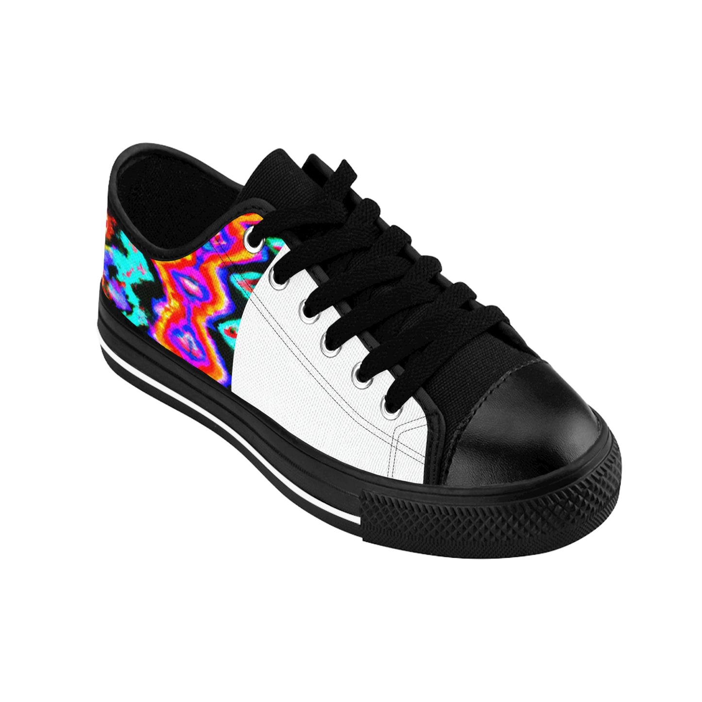 Javier Garcia, a master cobbler from Toledo, Spain. As a Renaissance art lover and an innovative cobbler, Garcia crafted custom made shoes for royalty in the 1500s with unique designs, featuring vibrant colors and intricate embroider-low top