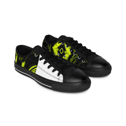 Wenando de la Fuente, a female Spanish shoe designer from the 1500s. She was a prominent artisan, who crafted hand-stitched, elaborately styled shoes for the elite, using fine leathers and exquisite details such as-low top