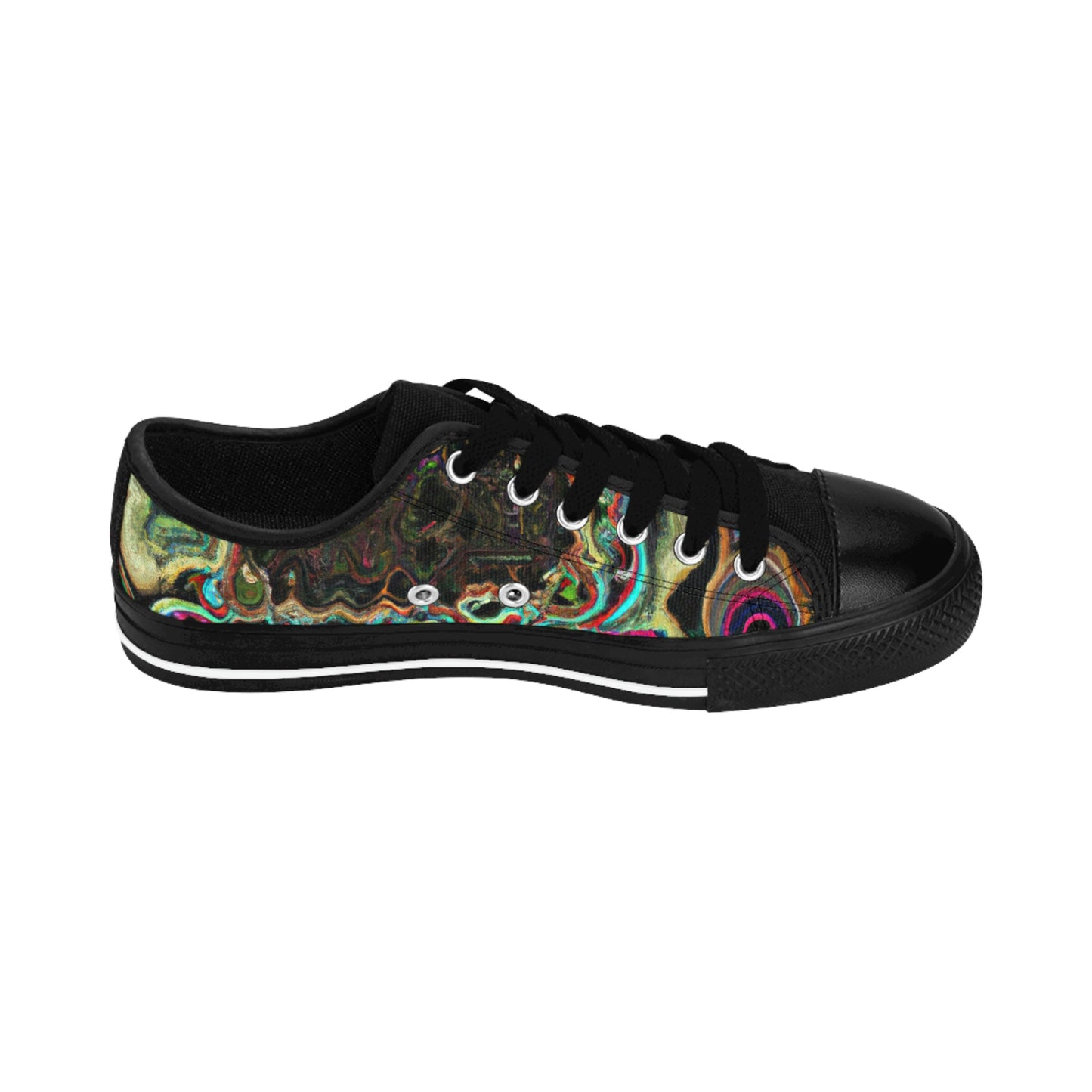 Pedro Lopez, the infamous Madrid-based footwear designer of the 1500s. Pedro's luxurious shoe designs were favored by the Spanish nobility of the period, and he quickly gained the reputation of the most talented artisan in the realm. He crafted-low top