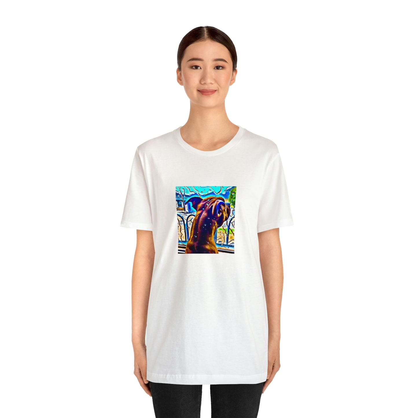 Vincenzo Moreno, a renowned male streetwear designer from Italy in the 1990s. He was known for his bold and daring designs that pushed the boundaries of fashion and subverted traditional ideas of style. He was an avid traveler,-Tee