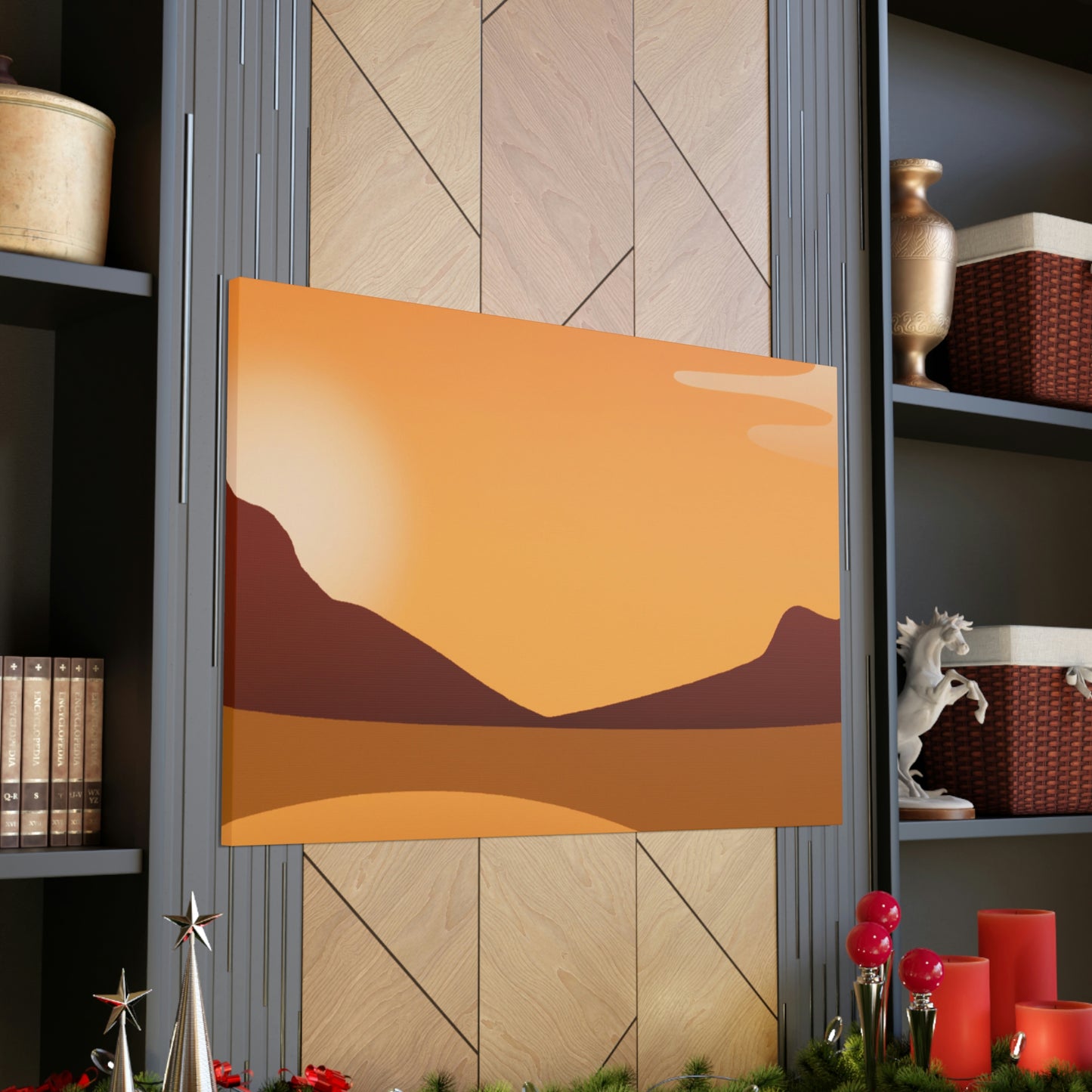 The artist name could be Wild West Rembrandt, or Rosa Lopez, the Trailblazing Painter.-canvas