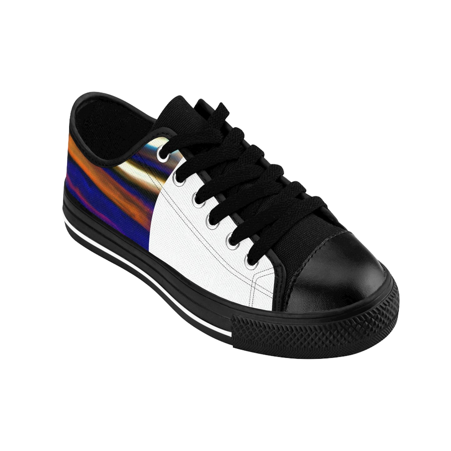 Josefina Gomez, a talented female shoe designer from Valencia, Spain in the 1500s. She is well known for her masterful leatherwork and playful, colorful details on traditional court shoes. Josefina is a self-taught-low top