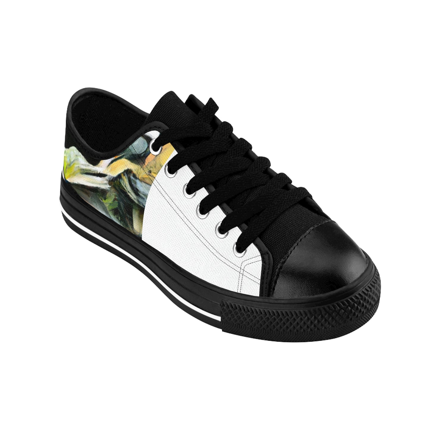 Juanita de la Torre is an acclaimed shoe designer from sixteenth-century Spain. A pioneer in her field, de la Torre is renowned for her unrivaled craftsmanship, producing beautiful and intricate shoes made from the finest-low top