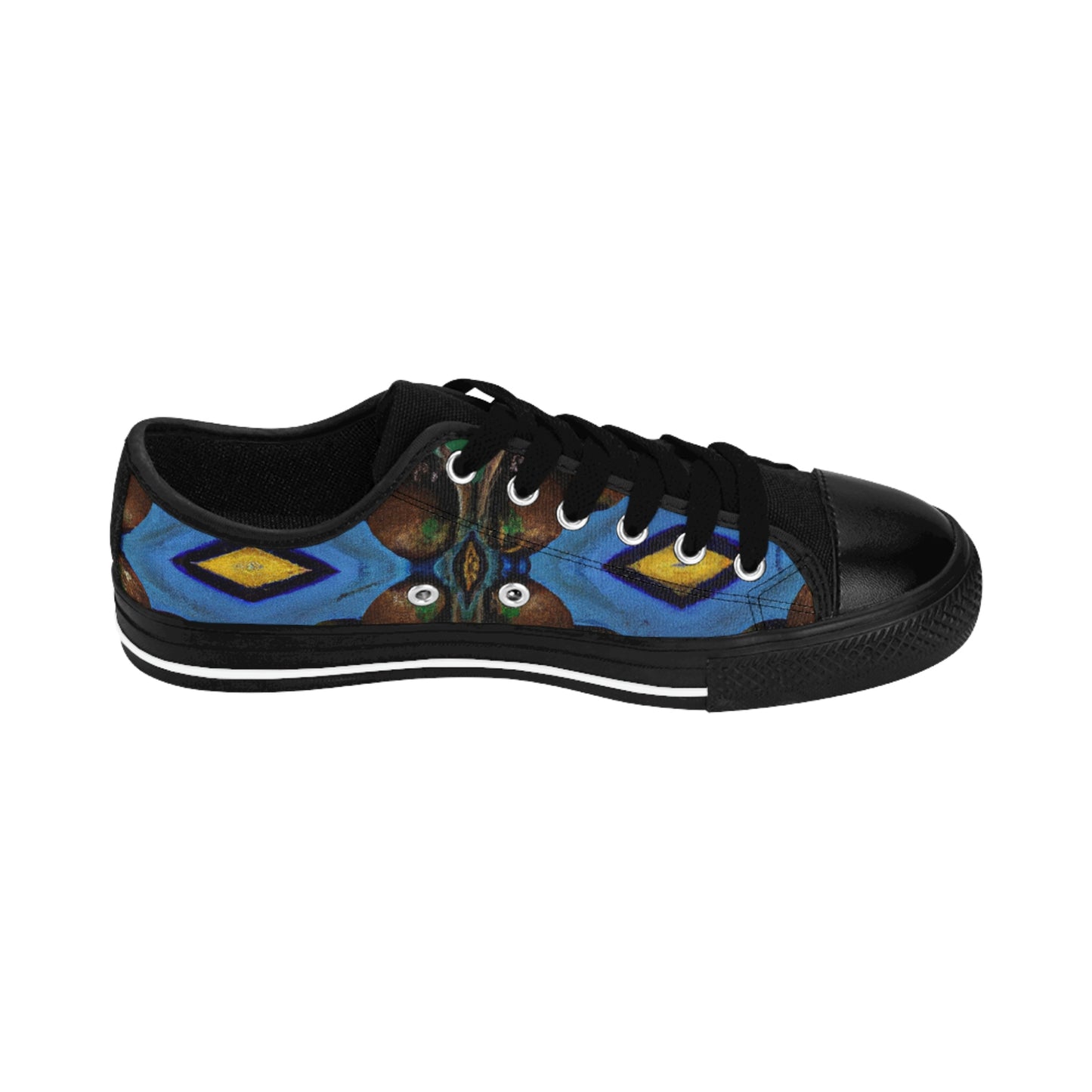 Candida de la Riva, a pioneering female shoe designer from Spain in the 1500s. She was known for her avant-garde shoe designs, which featured bold colors and intricate stitching. She used recycled leather, cork,-low top