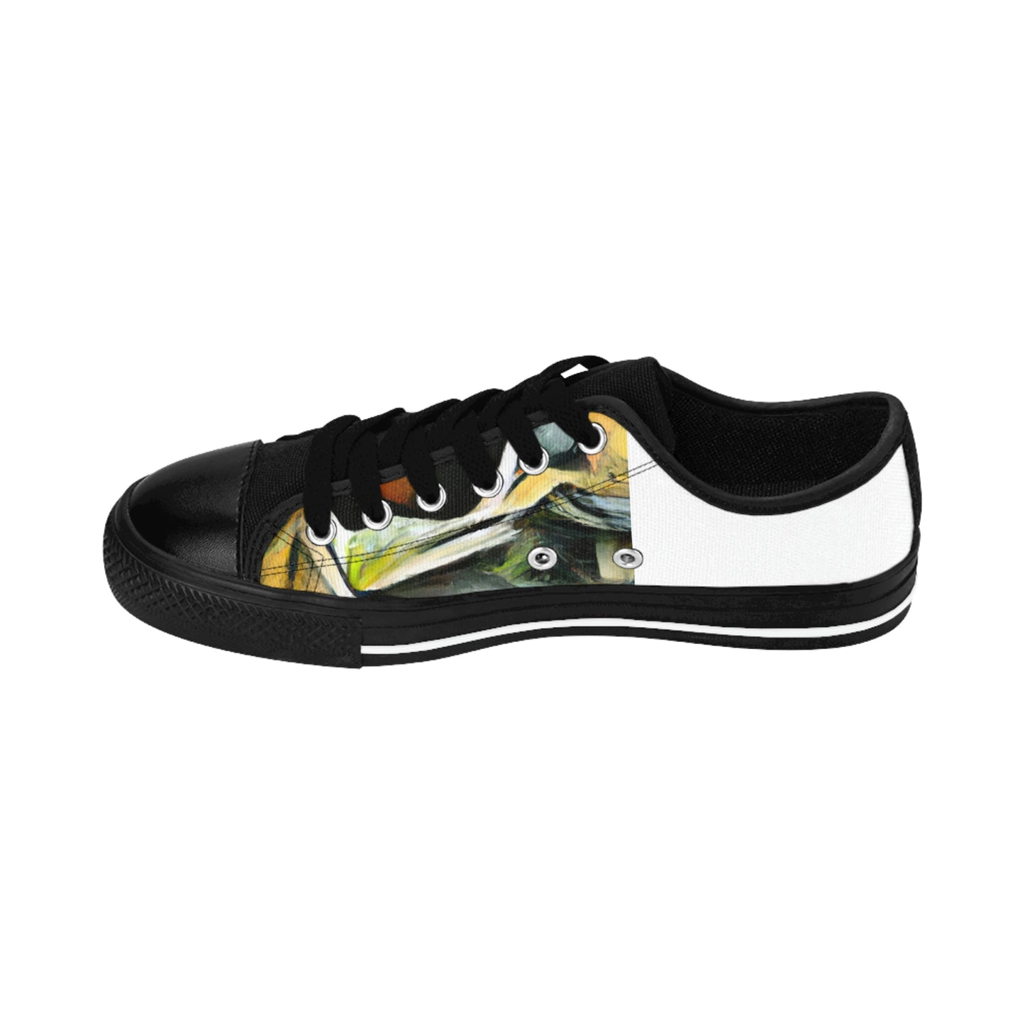 Juanita de la Torre is an acclaimed shoe designer from sixteenth-century Spain. A pioneer in her field, de la Torre is renowned for her unrivaled craftsmanship, producing beautiful and intricate shoes made from the finest-low top