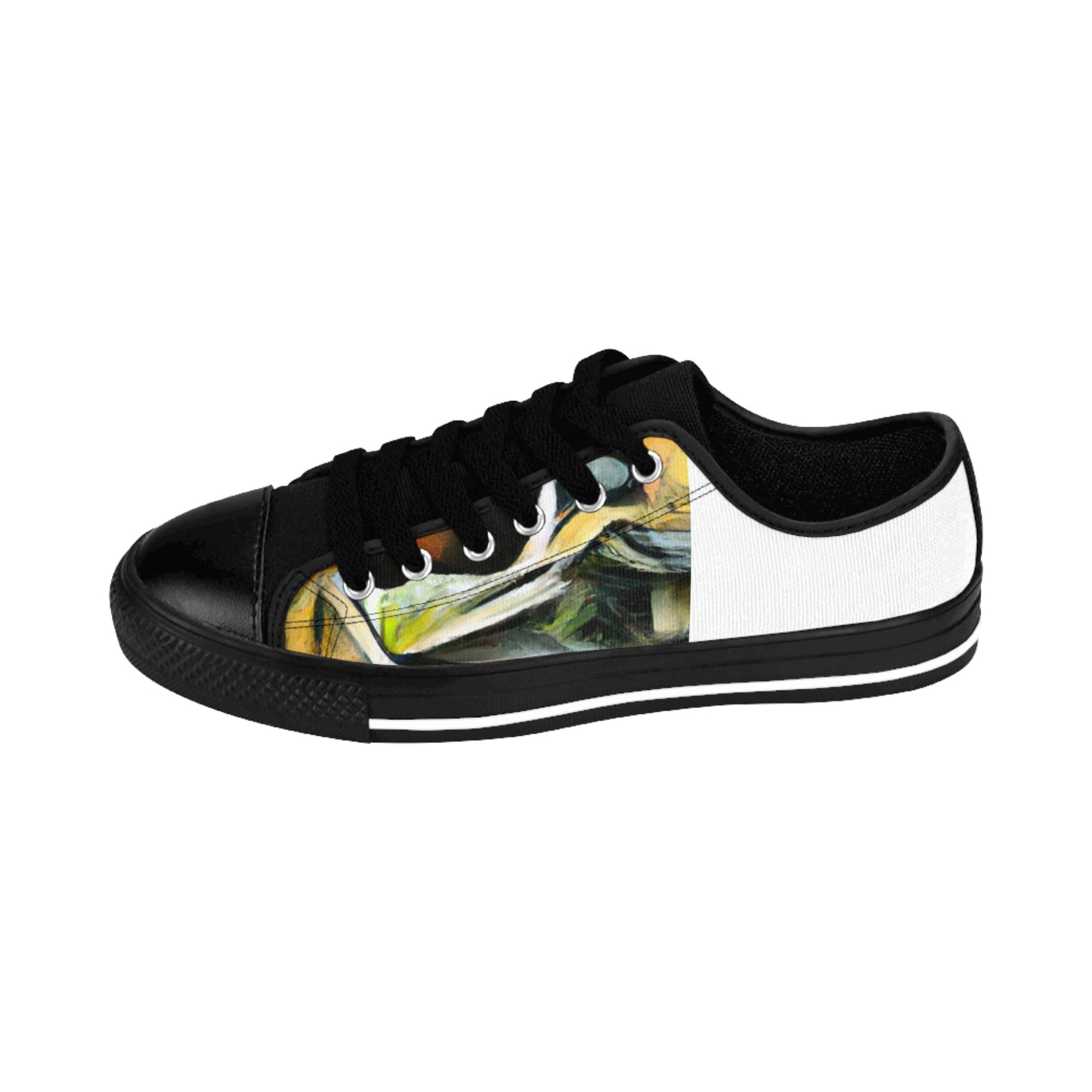 Juanita de la Torre is an acclaimed shoe designer from sixteenth-century Spain. A pioneer in her field, de la Torre is renowned for her unrivaled craftsmanship, producing beautiful and intricate shoes made from the finest-low top