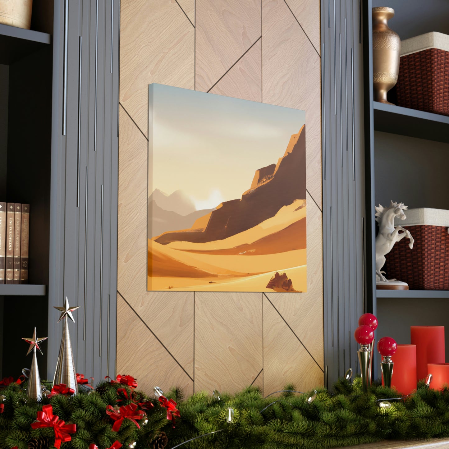 Graceful Grizzly Brushstrokes-canvas