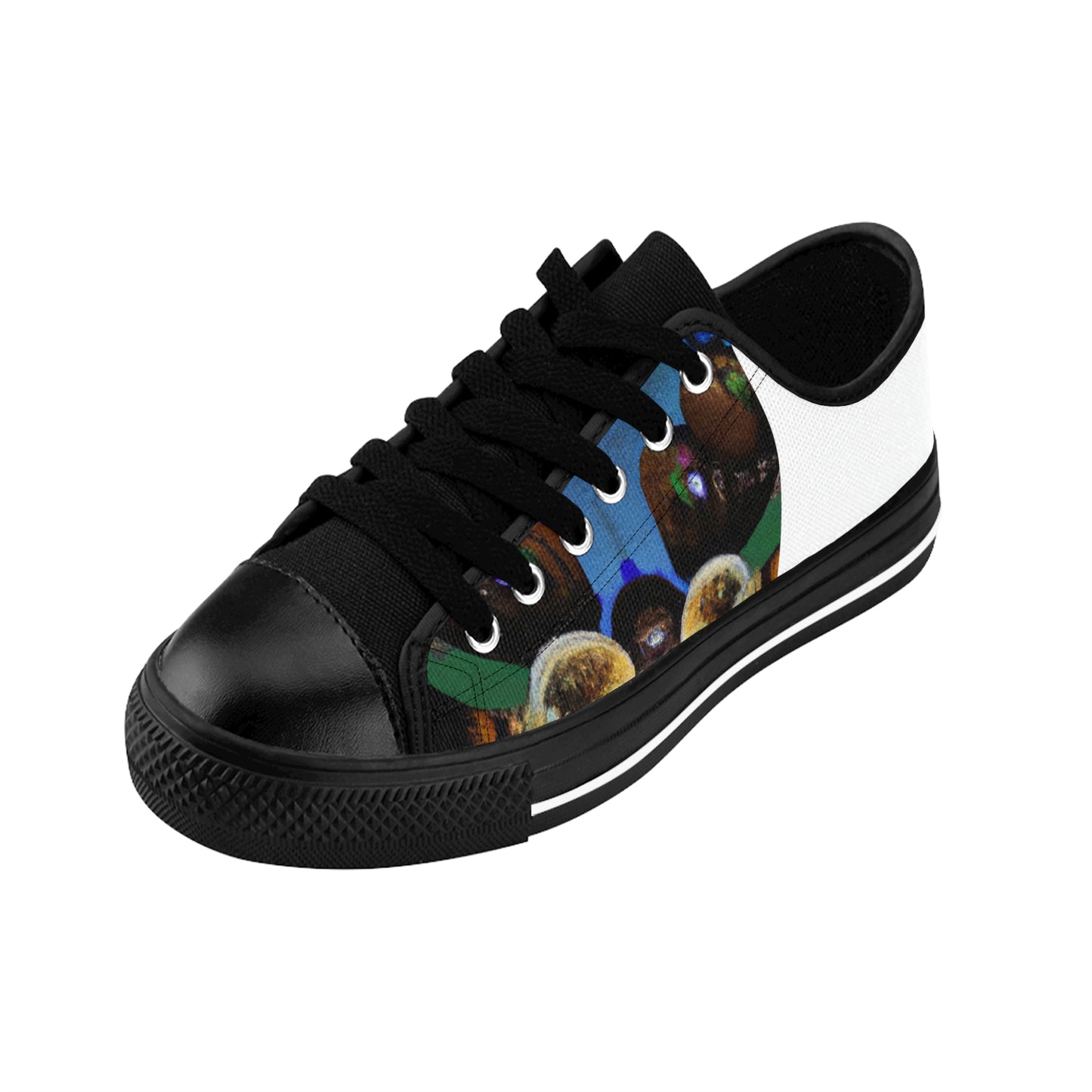 Candida de la Riva, a pioneering female shoe designer from Spain in the 1500s. She was known for her avant-garde shoe designs, which featured bold colors and intricate stitching. She used recycled leather, cork,-low top