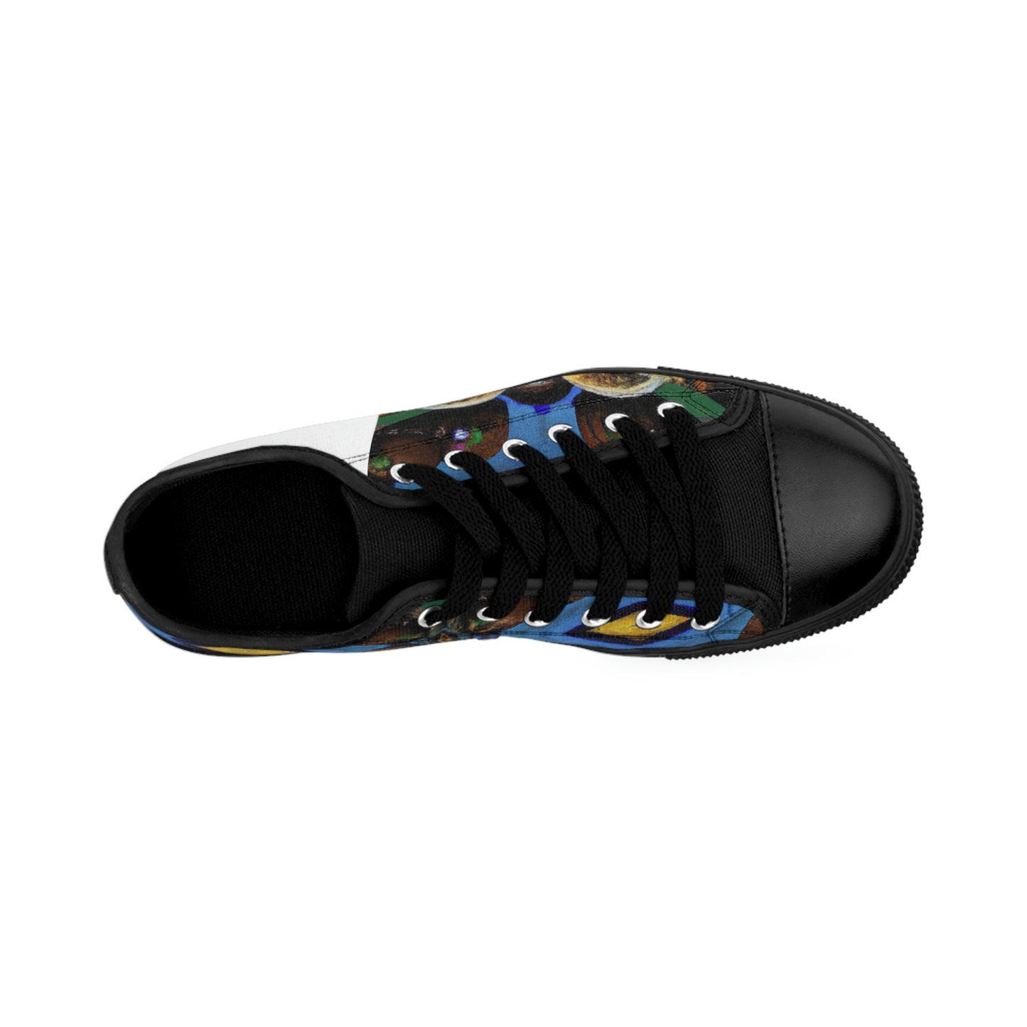 Candida de la Riva, a pioneering female shoe designer from Spain in the 1500s. She was known for her avant-garde shoe designs, which featured bold colors and intricate stitching. She used recycled leather, cork,-low top
