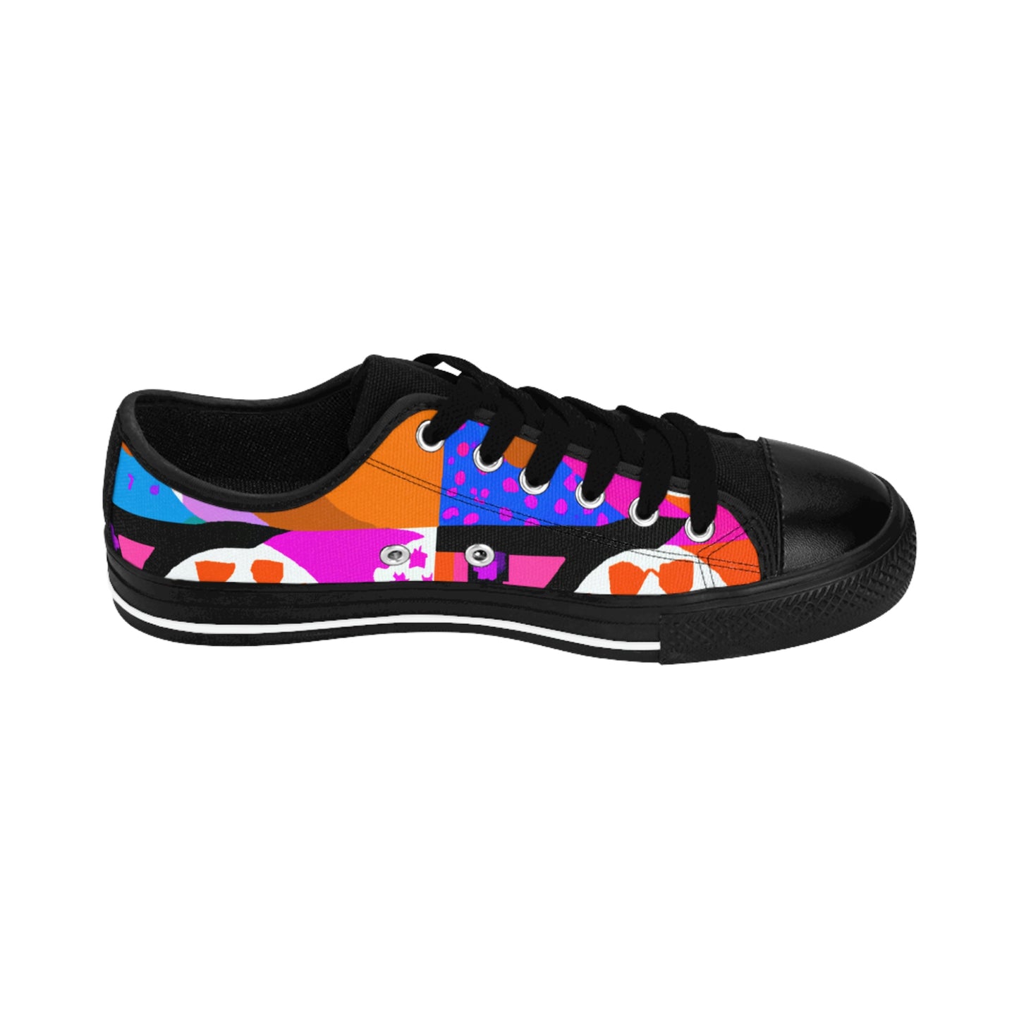 Santiago Montoya; a 16th-century shoe designer from Madrid, Spain. An avid collector of leather and fabrics, Santiago crafted exquisite, hand-stitched boots and shoes for the most fashionable members of the Spanish court. His-low top