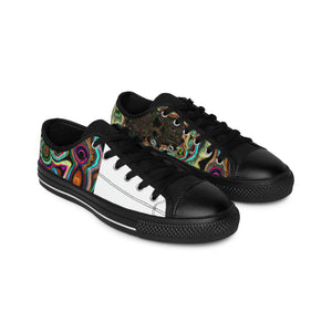 Pedro Lopez, the infamous Madrid-based footwear designer of the 1500s. Pedro's luxurious shoe designs were favored by the Spanish nobility of the period, and he quickly gained the reputation of the most talented artisan in the realm. He crafted-low top