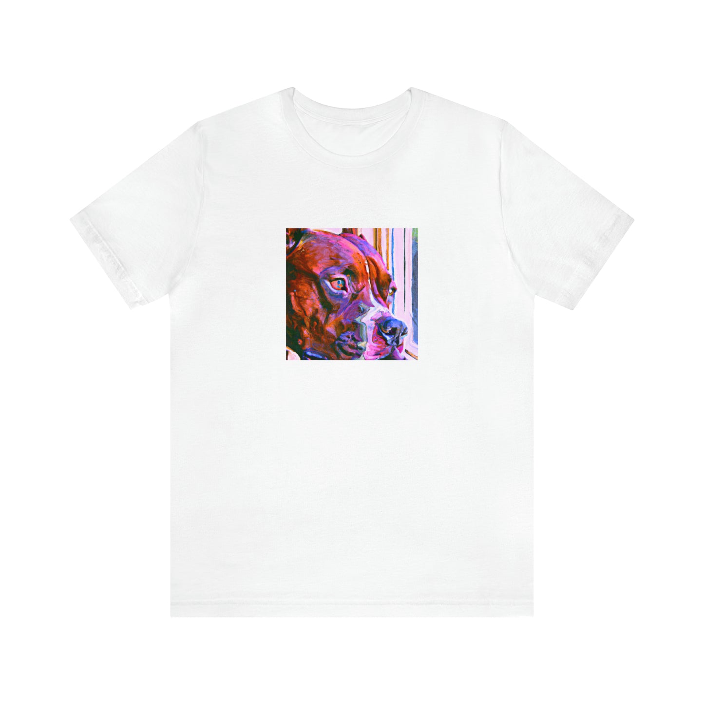 Dante Valentino, a male streetwear designer from Turin, Italy, in the 1990s. His designs were trend-setting, and his collections featured bold, bright colors and embellishments that expressed his unapologetic attitude.-Tee