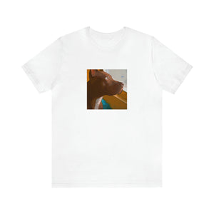 Stefano Spazio - a male streetwear designer from Milan, Italy in the 1990s. His designs were cutting edge and daring, often featuring bold colors and bright prints. He was known for blending high fashion and streetwear,-Tee