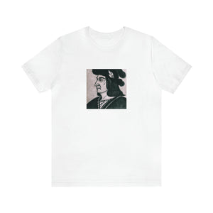 Luca Bellini, an Italian streetwear designer from the 1990s from Verona, Italy. He was known for his daring designs that pushed the boundaries of traditional fashion and often featured bold colors, bold prints, and unique cuts. He-Tee