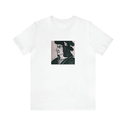Luca Bellini, an Italian streetwear designer from the 1990s from Verona, Italy. He was known for his daring designs that pushed the boundaries of traditional fashion and often featured bold colors, bold prints, and unique cuts. He-Tee