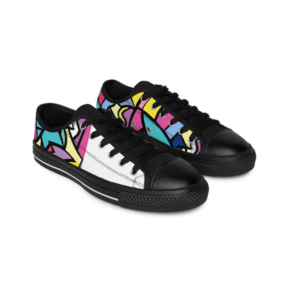 Juanita de Castillo, an innovative and visionary Spanish shoe designer from the 1500s. She came from a long line of shoemakers and loved experimenting with new and daring designs, often combining Spanish flair with new and unusual materials.-low top