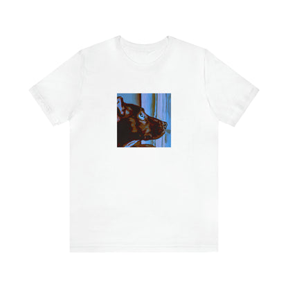 Claudia Bianchi, an Italian streetwear designer from the 1990s. A pioneer in the Italian streetwear scene, Claudia quickly earned a reputation for her eclectic designs, combining romantic floral prints with hip-hop inspired silhouettes. She-Tee