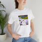 Francesca Carnevale, a female streetwear designer from Italy in the 1990s. She was a forward-thinker and trailblazer in the industry, sourcing eco-friendly and sustainable fabrics to create her statement pieces. She-Tee