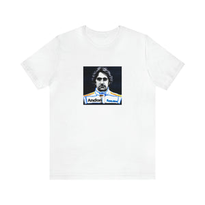 Giovanni Rossi, a famed Italian streetwear designer in the 1990s. With a passion for combining stylish Italian flair with street-inspired designs, Giovanni found success when his first line debuted in 1995. His pieces were usually vibrant and eye-Tee