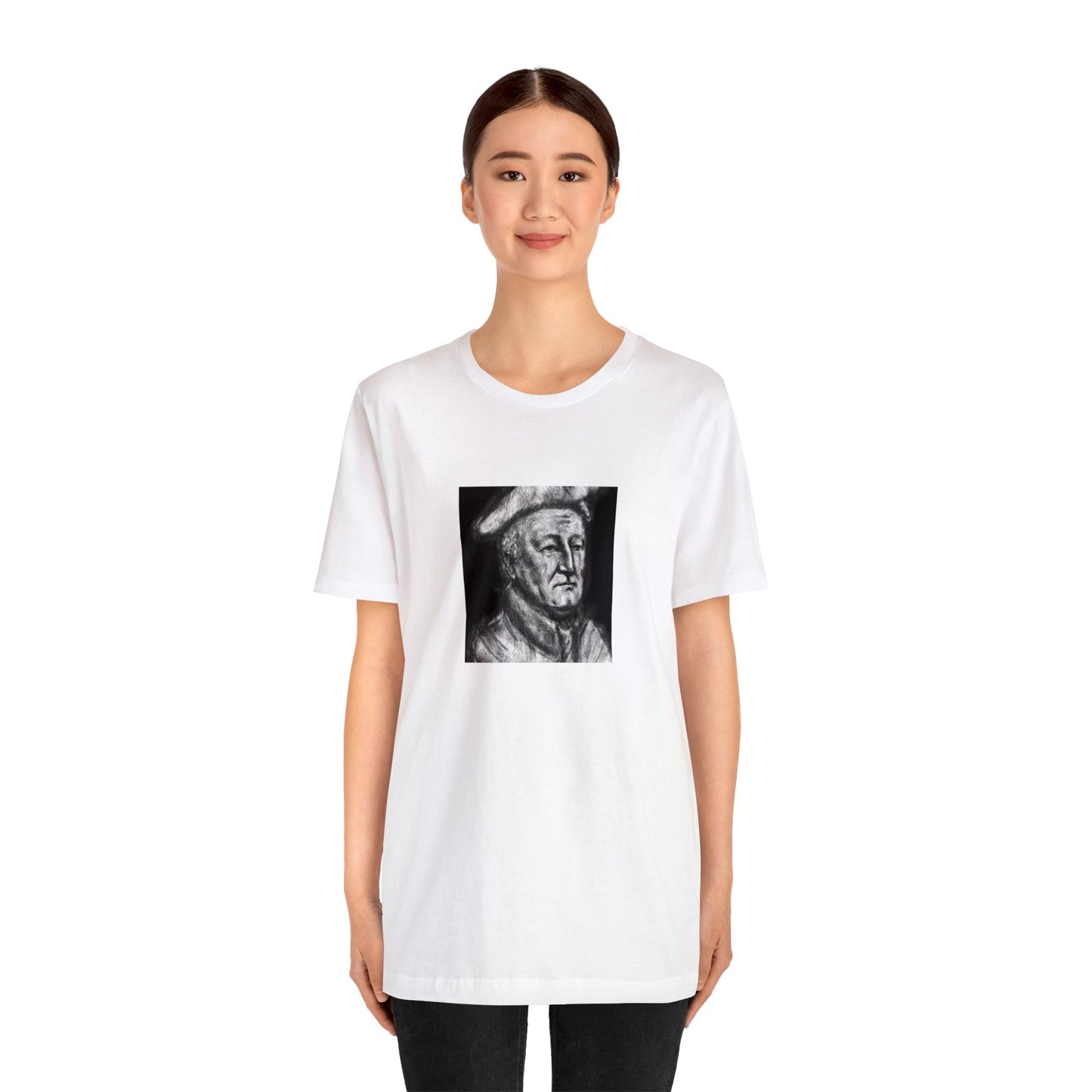 Anna Rossi, an up-and-coming Italian streetwear designer in the 90s. Anna was known for her bold designs and creative, avant-garde style. Her collections were often inspired by the sights and sounds of the city-Tee