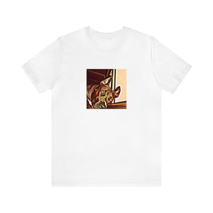 Giovanni D'Ambrosia, a male streetwear designer from Milan during the 1990s. He specialized in creating bright and bold pieces made from high-quality materials that were intended to stand out from the crowd. He was also-Tee