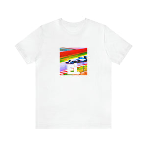 Francesca di Fonseca, an energetic, trailblazing Italian streetwear designer from the 1990s. She blended classic Italian couture with modern street style to create vibrant, edgy designs that made waves on the Milan fashion-Tee