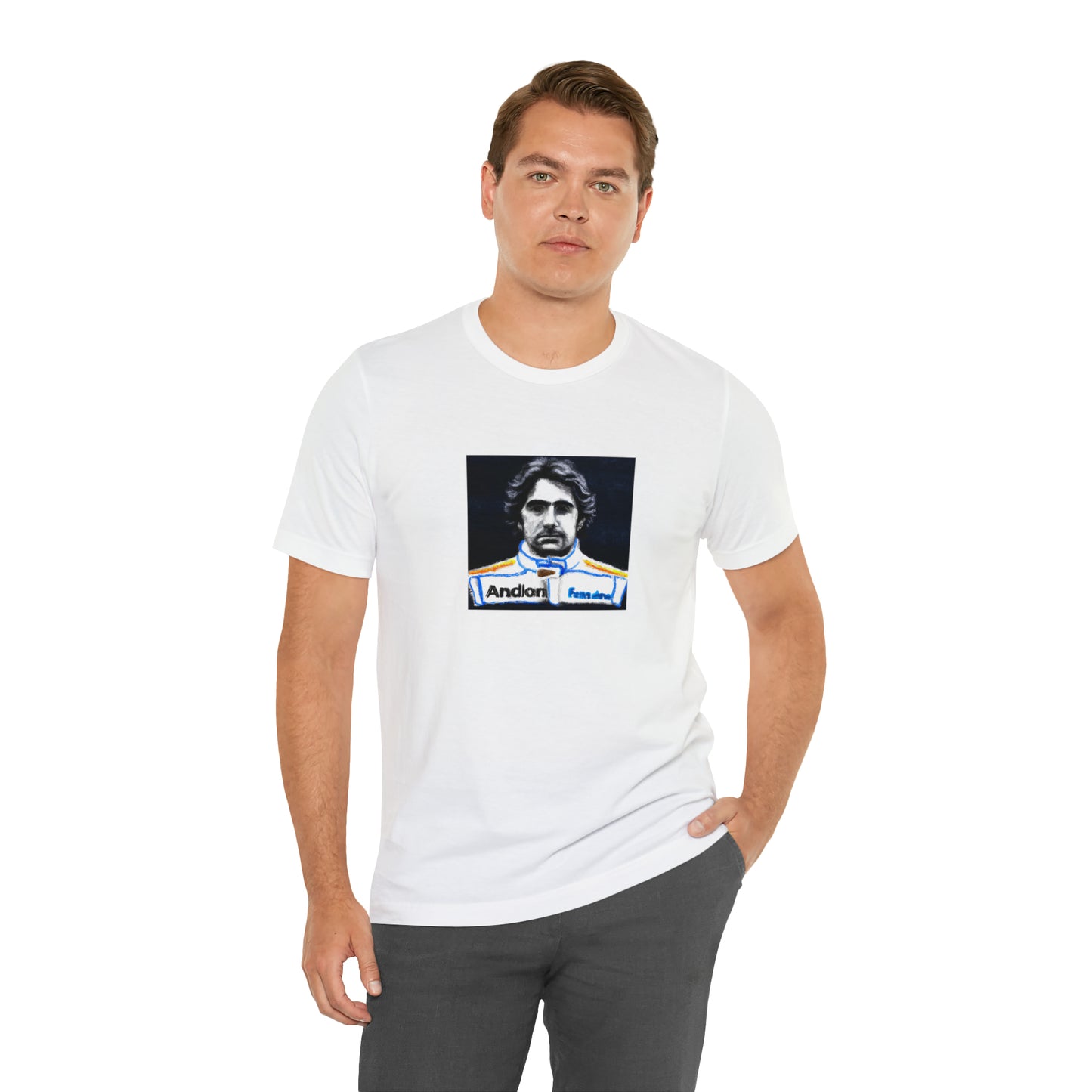 Giovanni Rossi, a famed Italian streetwear designer in the 1990s. With a passion for combining stylish Italian flair with street-inspired designs, Giovanni found success when his first line debuted in 1995. His pieces were usually vibrant and eye-Tee