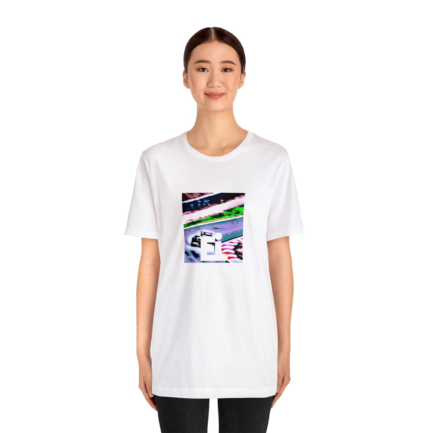 Scarlettina DiSerrafino, an iconic Italian streetwear designer from the 90s. She was known for her bold, colorful designs that combined traditional silhouettes with a modern edge, focusing on pieces that could be worn both on the-Tee