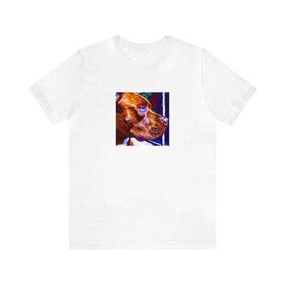 Roberta Sartorello, a female streetwear designer from Milan, Italy who rose to prominence in the 1990s. Her designs featured bold colors, asymmetrical cuts and interesting textures. She injected a fresh, modern spin on classic Italian-Tee
