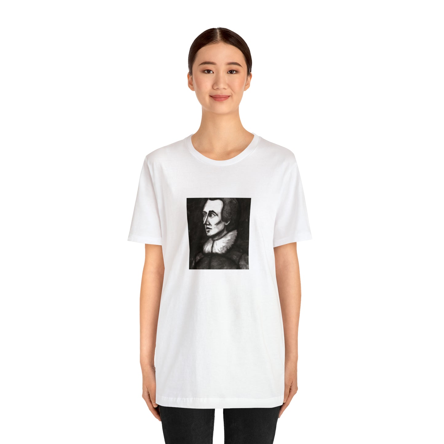 Name: Laura Conti 

Age: 27 

Location: Milan, Italy 

Background: Born and raised in a small town in northern Italy, Laura followed her passion for fashion to Milan in search of greater creative-Tee