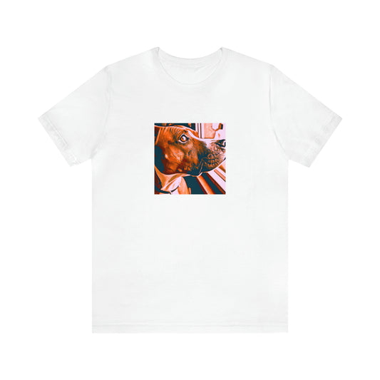 Angelo Escobar, a stylish and trendsetting streetwear designer from Milan, Italy, in the 90s. He was known for his bold and colorful designs, incorporating bright patterns, punk influences and Italian flair into his pieces. He was influential-Tee