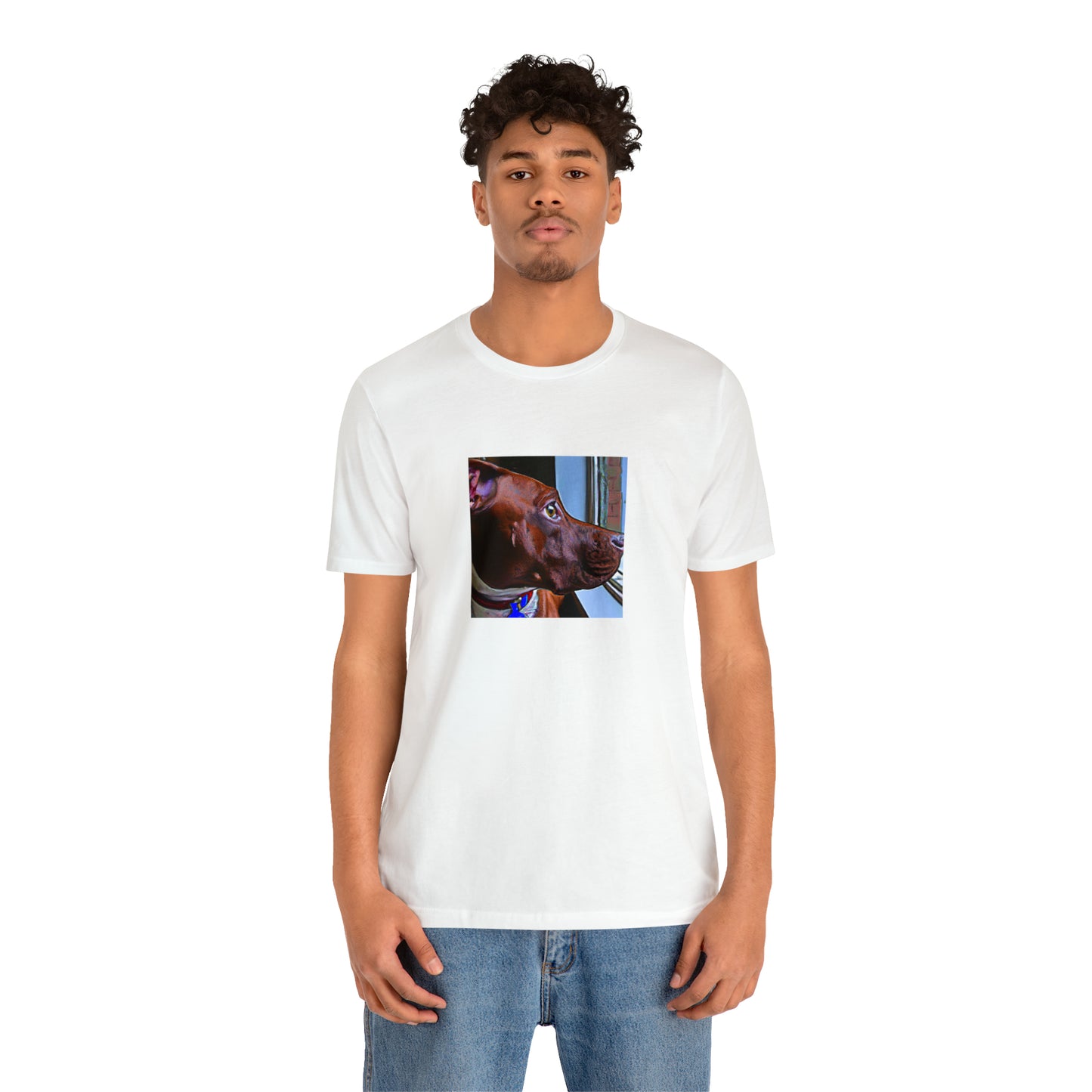 Giuseppe "Gio" Bianchi, a male streetwear designer from Milan, Italy in the 1990s. He used bold colors and modern designs to capture the cutting-edge style of the decade. Gio's clothes were often-Tee