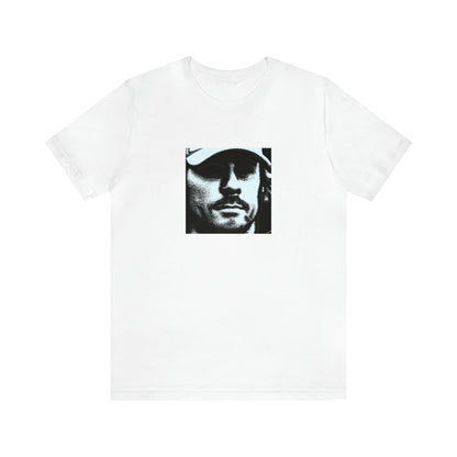 Nico Fabrizzio, a fashionable streetwear designer from Milan, Italy. He was known for his daring and innovative designs, often blending traditional Italian style with modern streetwear trends. He gained notoriety in the 1990s for his vibrant-Tee