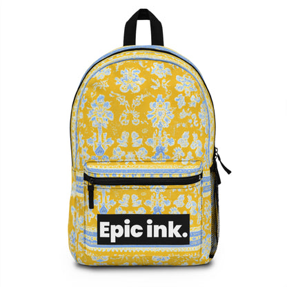 L'artiste Madestin Rosseau-backpack