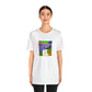 Marina Rossi, a female streetwear designer from Milan, Italy. Initially starting out as a seamstress in the late 80s, Marina quickly gained a following for her iconic look – vibrant colours, patchwork panels and graphic prints were her-Tee