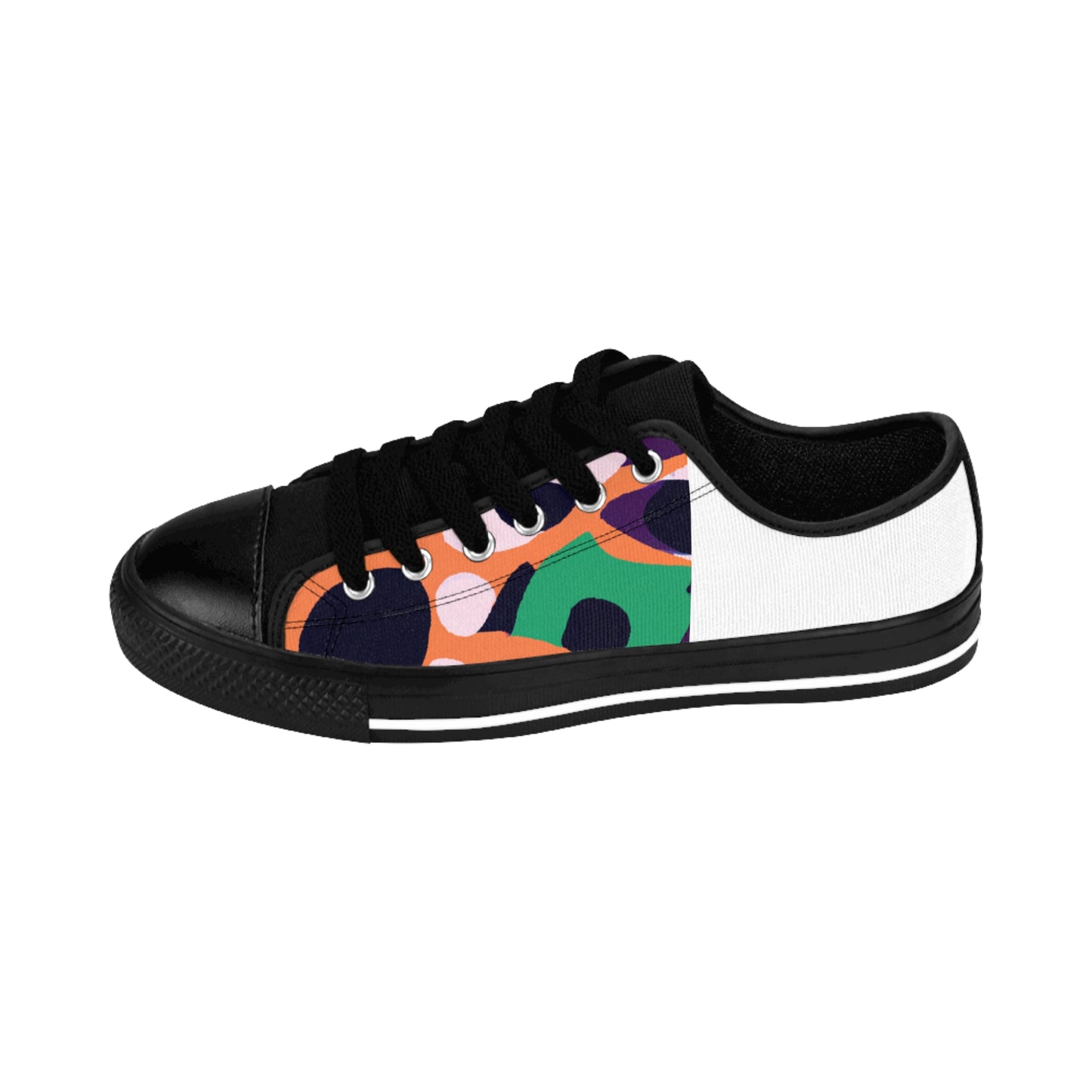 Heberto de la Fuente was an enterprising shoe designer from Spain in the 1500s. Heberto had a revolutionary vision for fashion, introducing bright and unique colors into his designs. He often used fabrics not typically seen in shoe design,-low top