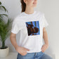 Claudia Bianchi, an Italian streetwear designer from the 1990s. A pioneer in the Italian streetwear scene, Claudia quickly earned a reputation for her eclectic designs, combining romantic floral prints with hip-hop inspired silhouettes. She-Tee