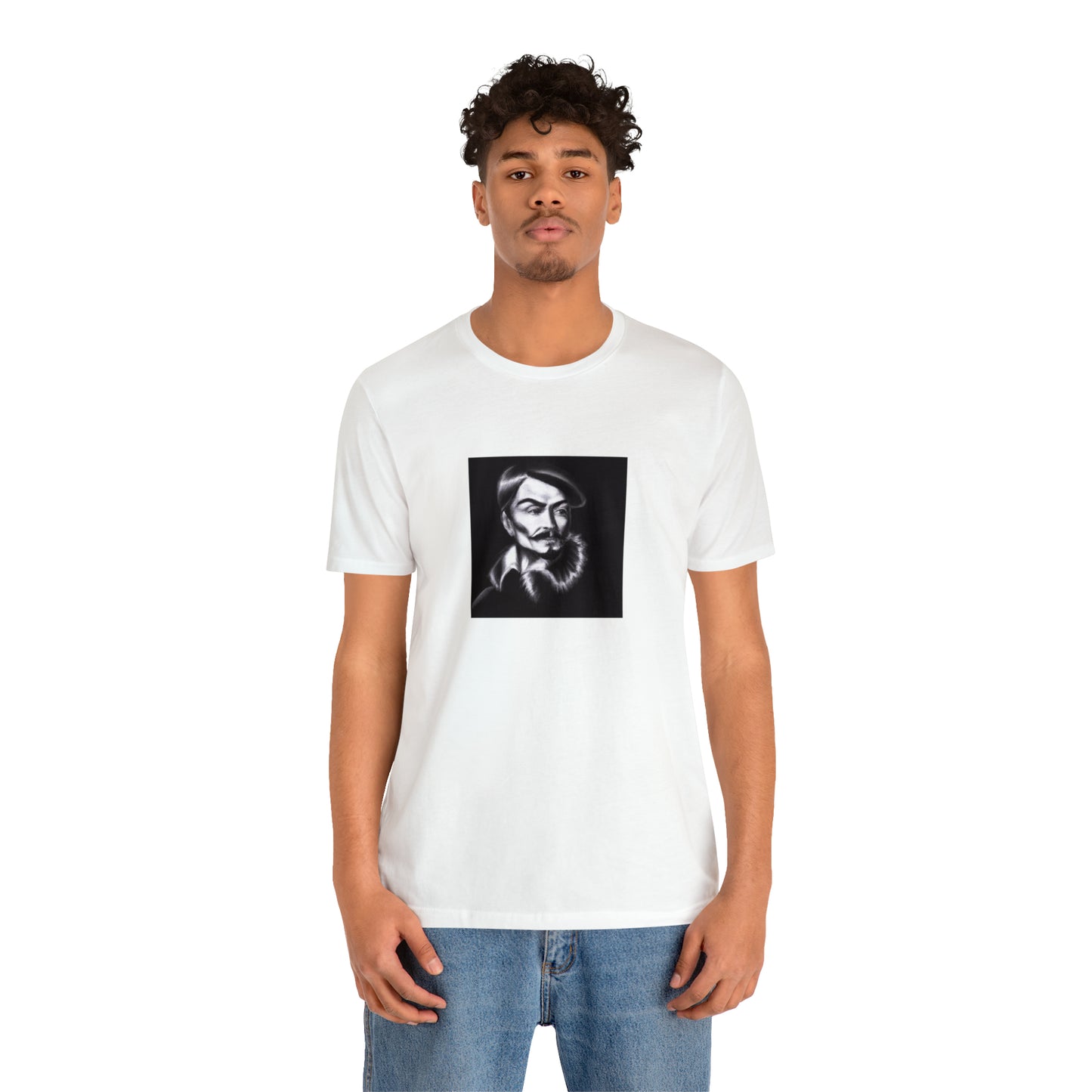 Giulia Moretti, an Italian-born female streetwear designer from the 1990s. Giulia is known for her edgy, fashion-forward designs that meld traditional Italian style with urban street style. She uses classic Italian fabrics such-Tee