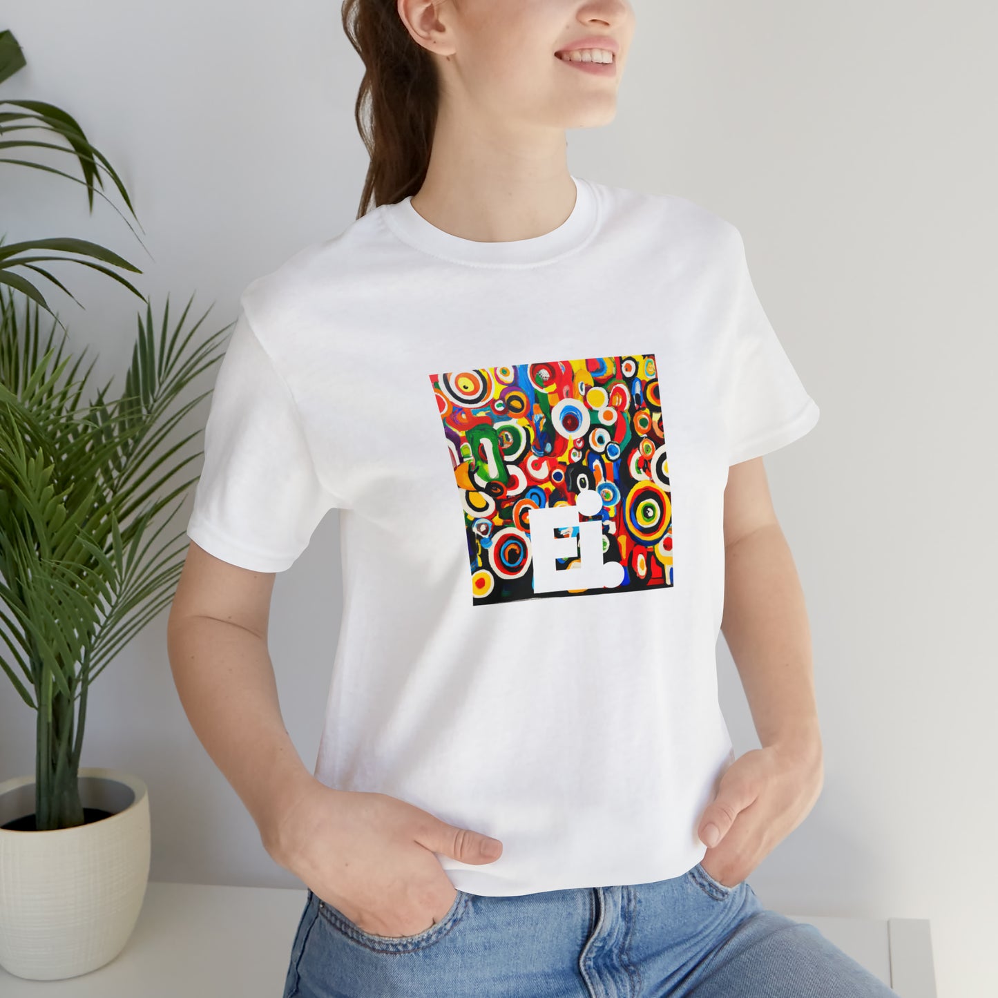 Giulia Capella, a female streetwear designer from Rome, Italy. She was inspired by the vibrant colors, vibrant street art, and unique style of the 1990s Italian youth culture. Her designs are known for their bold, creative designs-Tee