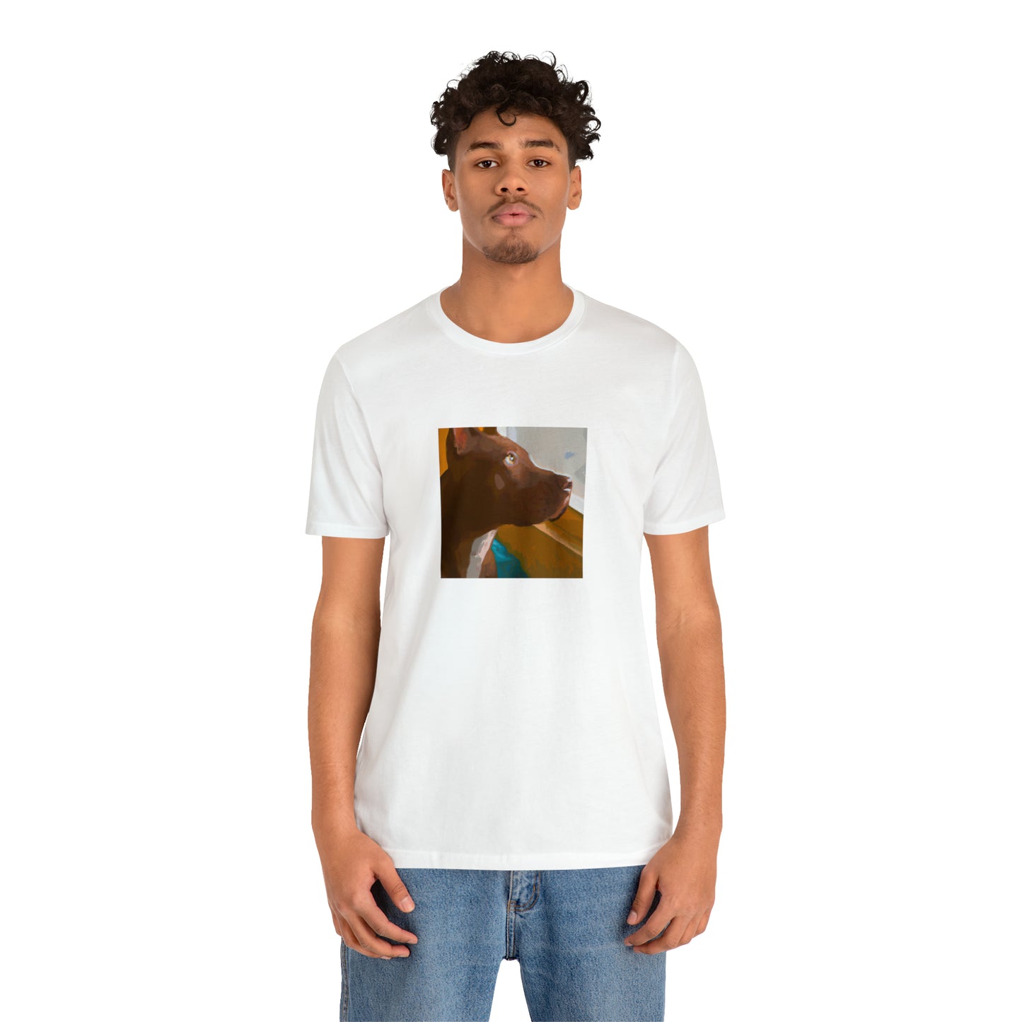Stefano Spazio - a male streetwear designer from Milan, Italy in the 1990s. His designs were cutting edge and daring, often featuring bold colors and bright prints. He was known for blending high fashion and streetwear,-Tee