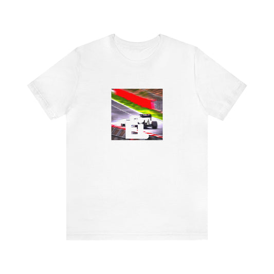 Gianni Armanini, a luxurious Italian streetwear designer in the 90s from Napoli. His designs focused on high-end materials combined with intricate patterns and modern lines, often playing with bold shapes and colors. Gianni is-Tee