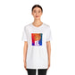 Giulia "Gigi" Rossi, a female streetwear designer from Milan, Italy in the 1990s. Her funky designs feature bold colors and textures, with an undercurrent of rebellion and independence. Her designs often challenge the fashion norms of-Tee