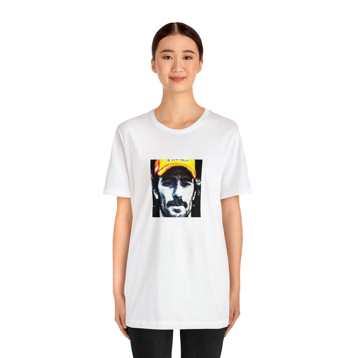 Angelo Matardi. Angelo was a fashion-forward streetwear designer from Italy in the 1990s. He was known for his bold, colorful designs that often featured graphic prints and geometric shapes. He was also known for embracing an edgy,-Tee