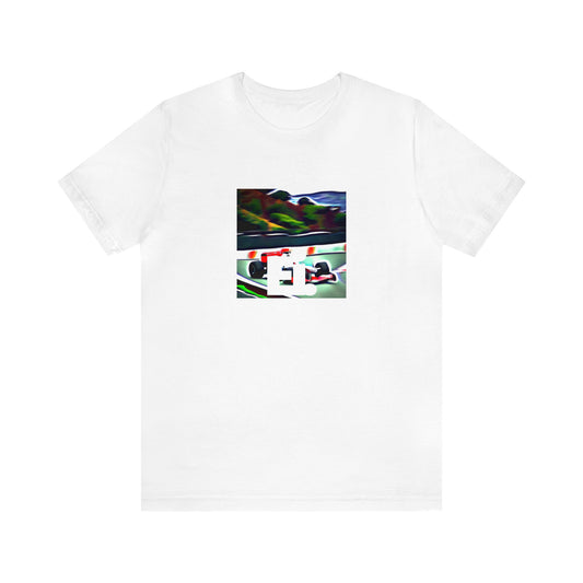 Gianni Pizano, a 90s Italian streetwear designer based in Milan. Known for his daring use of bold colors and cutting-edge silhouettes, Gianni was the go-to designer for a daring yet chic street look-Tee