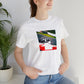 Giovanni Villani, a female streetwear designer from Milan who instilled a sense of Italian fashion and culture in her designs in the 1990s. Giovanni was iconic in her time, with her signature pieces consisting of vibrant colors, bo-Tee
