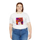 Tina Ferragamo, a female streetwear designer from Milan, Italy in the late 1990s. After attending Central Saint Martins in London, she was inspired to create her own distinct spin on updated 90s streetwear style. She-Tee