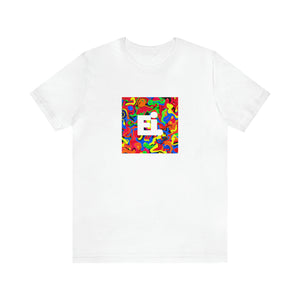 Loretta LaVita, a female streetwear designer from Milan, Italy in the 1990s. Known for her bold, vibrant colors and avant-garde designs, Loretta's streetwear quickly became a must-have in-Tee