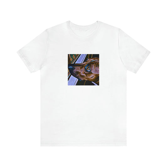 Anna Luciano is an imaginary streetwear designer from the 1990s in Italy. Her iconic designs feature a bold, unapologetic point of view. With vibrant fabrics, Anna's distinct style mixes classic Italian fashion with modern street trends. She-Tee