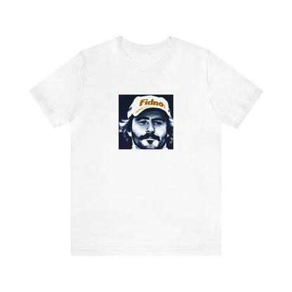 Luca Bottego, a male Italian streetwear designer from the 1990s. He gained fame through his innovative use of unexpected materials, combining them with bold branding to create unique pieces. His collections often featured oversized hoodies and tees-Tee
